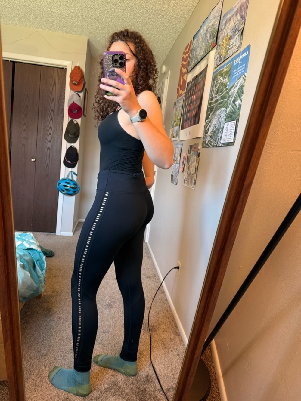 adidas Black High-Waist Laser-Cut Leggings